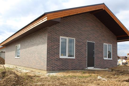 Одноэтажный дом из газобетонного блока