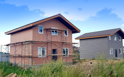 Услуги — Строительство загородных домов — фото