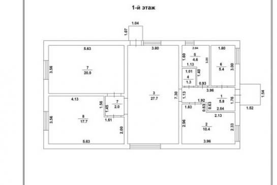 Одноэтажный дом из газобетонного блока — фото-592_12